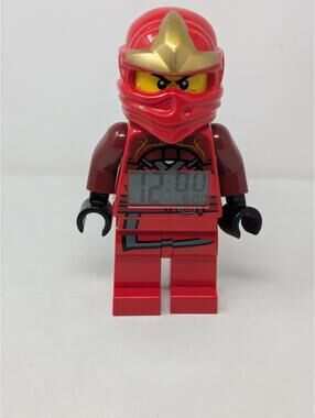 Lego Ninjago Kai the Red Ninja Digital Alarm Clock Tested 9.5 in.